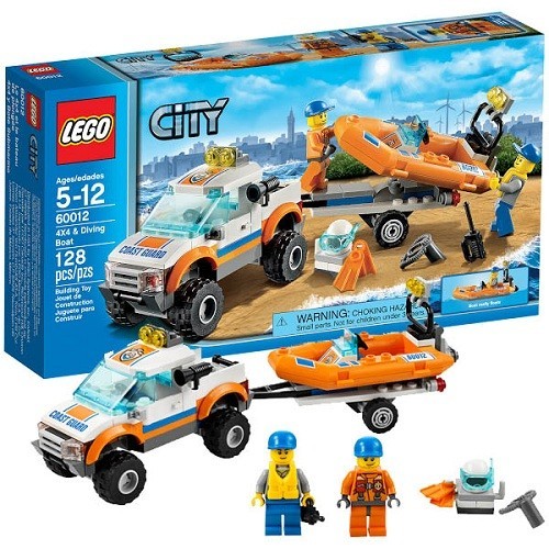 Конструктор Lego City Внедорожник и катер водолазов
