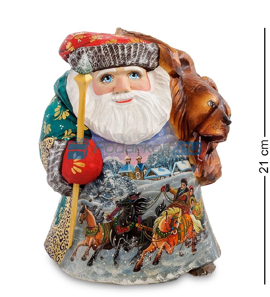 Фигурка Дед Мороз и веселый медведь
