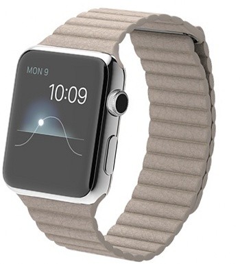 Apple Watch 42mm with Leather Loop (цвет Stone)