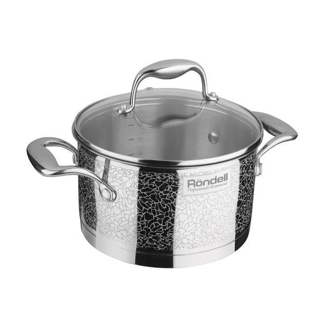 Кастрюля с крышкой 24 см Rondell Vintage 344RDS, 5 л.