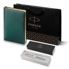 Подарочный набор Parker: ежедневник и шариковая ручка Jotter Essential 195331_2805182