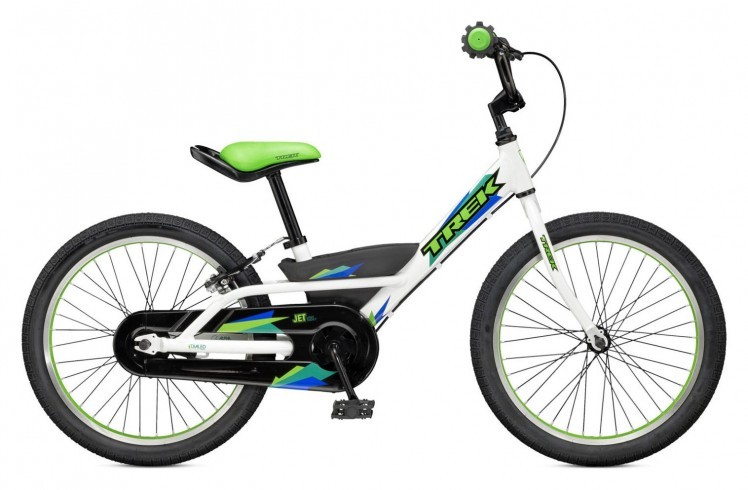 Детский велосипед Trek Jet 20 (2015) (White/Lime Green)