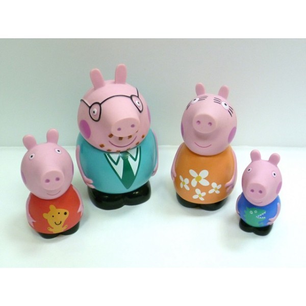 Игровой набор «Семья Пеппы», 4 фигурки, пластизоль, Peppa Pig