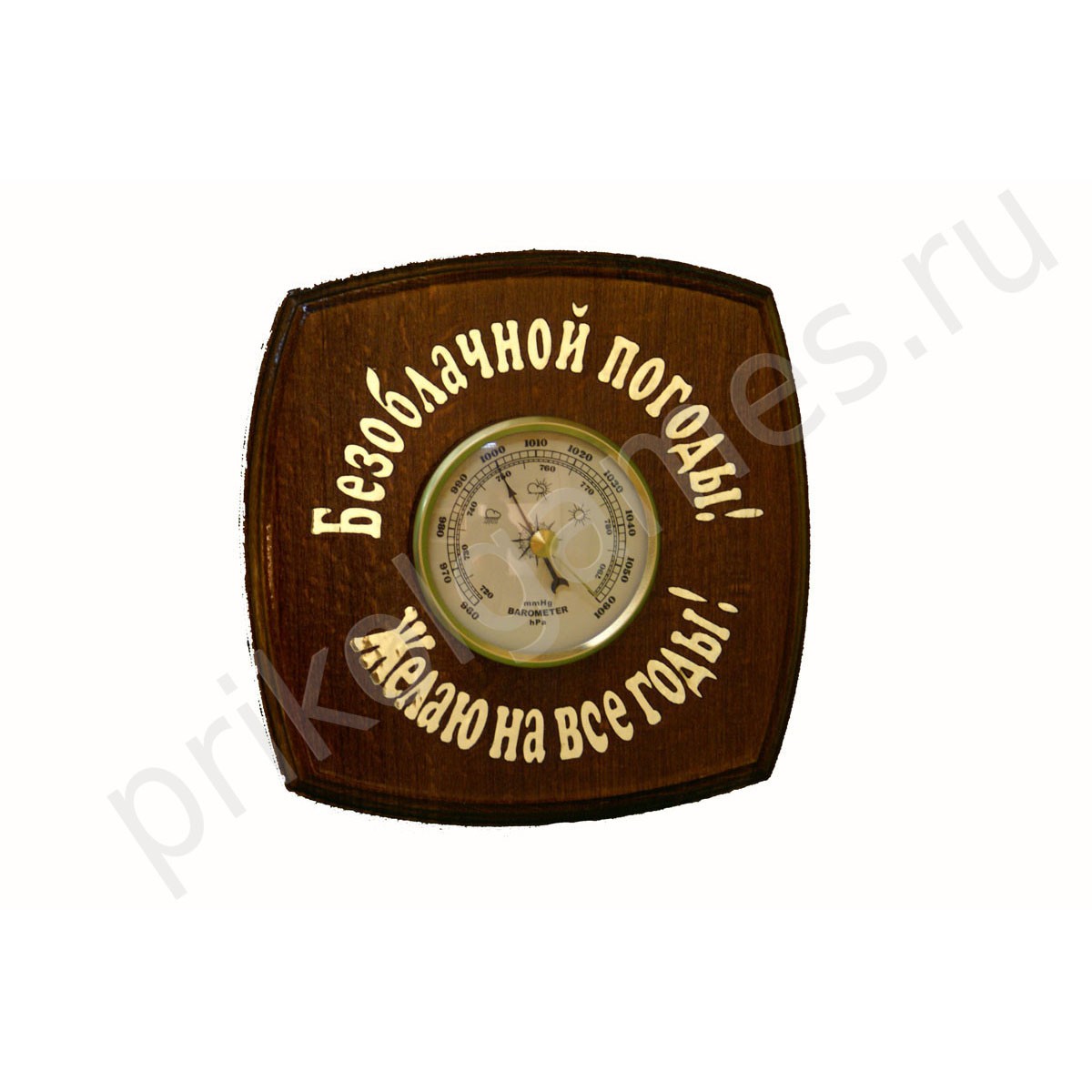 Барометр Квадрат с надписью.