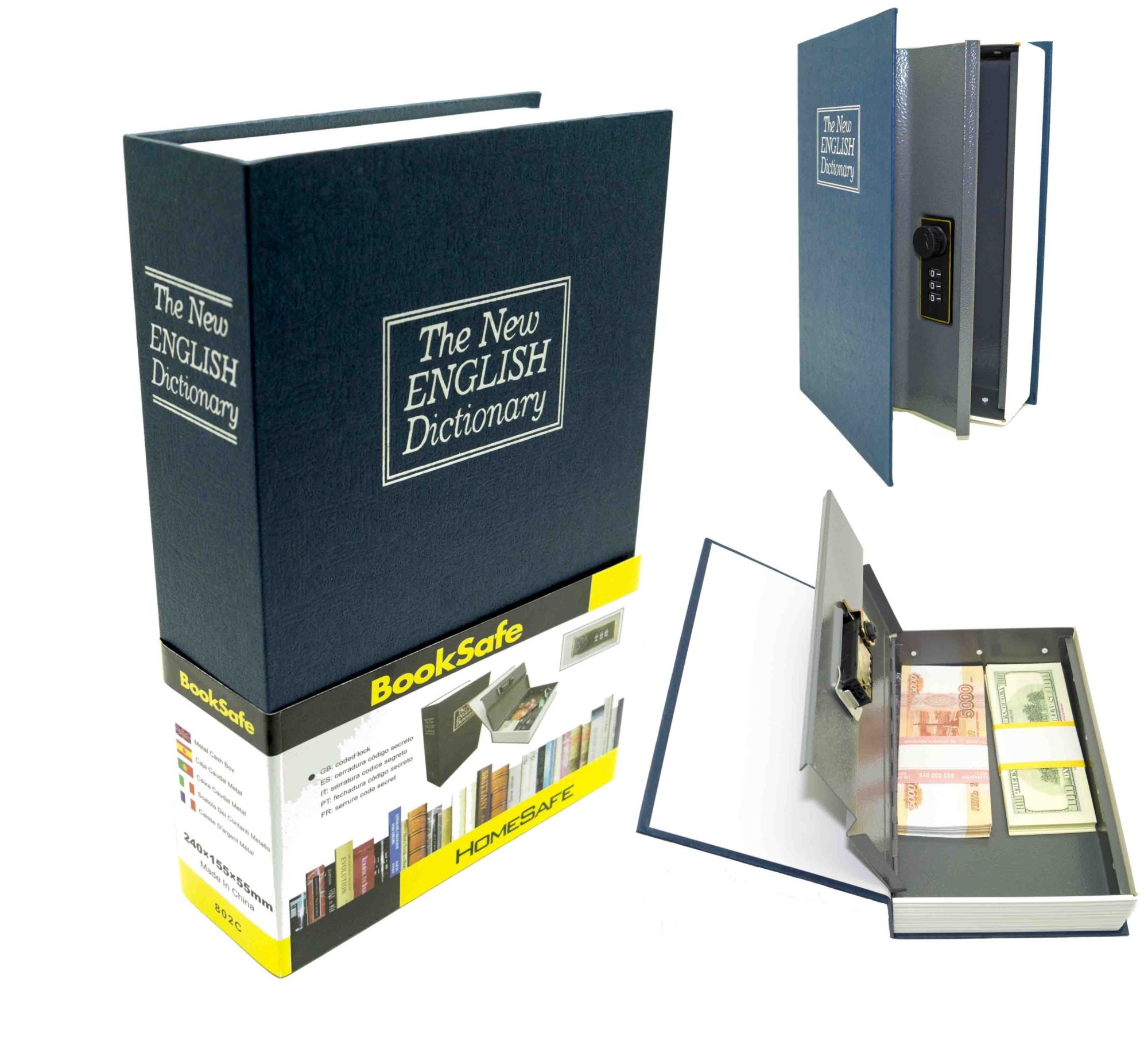 Книга-сейф с кодовым замком The new english dictionary