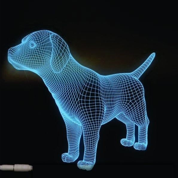 3D Ночник Щенок