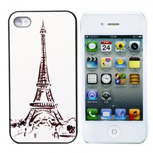Чехол для iPhone 4/4S Eiffel Tower Outline