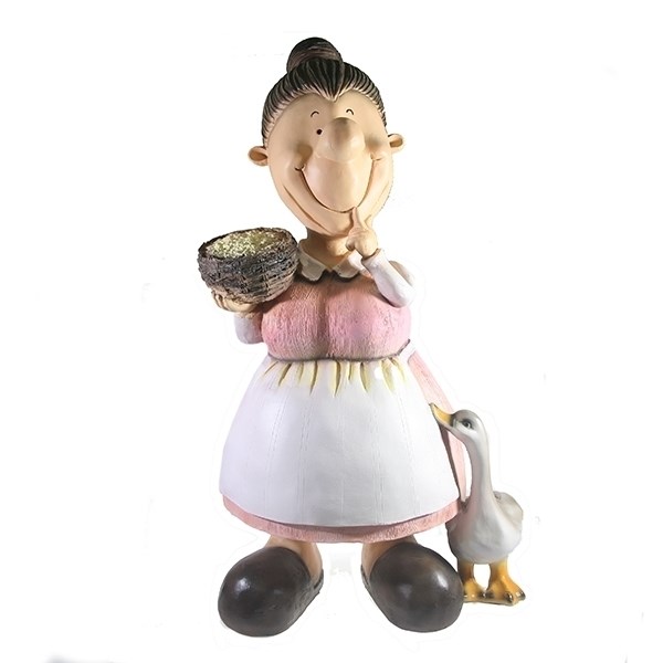 Фигура декоративная Баба с пшеницей, L31 W23,5 H63,5 см