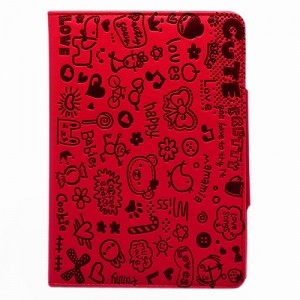 Чехол для iPad mini Happy (красный)
