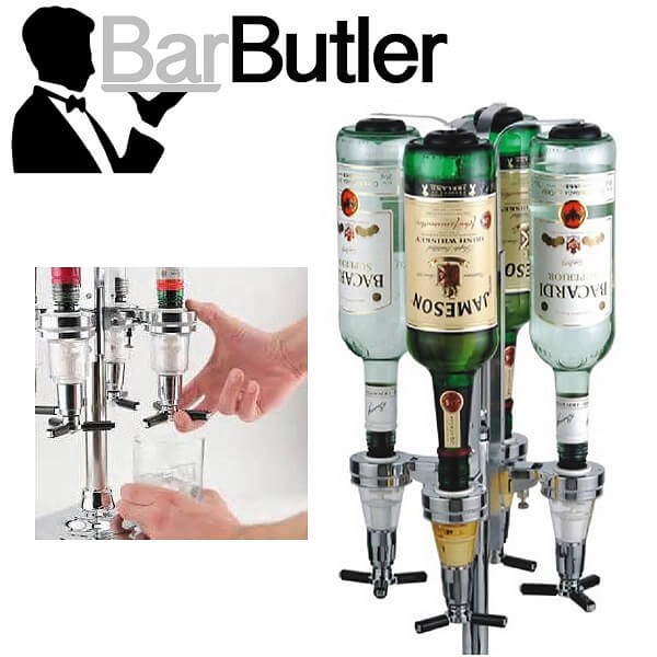 Домашний бар на 4 бутылки Butler