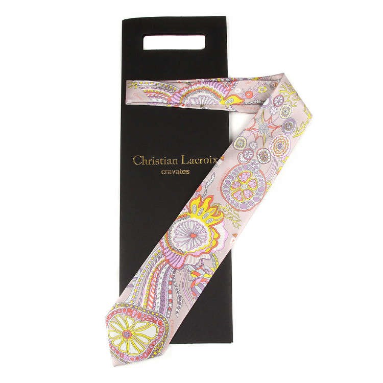 Бледно-розовый креативный галстук 2014 Christian Lacroix