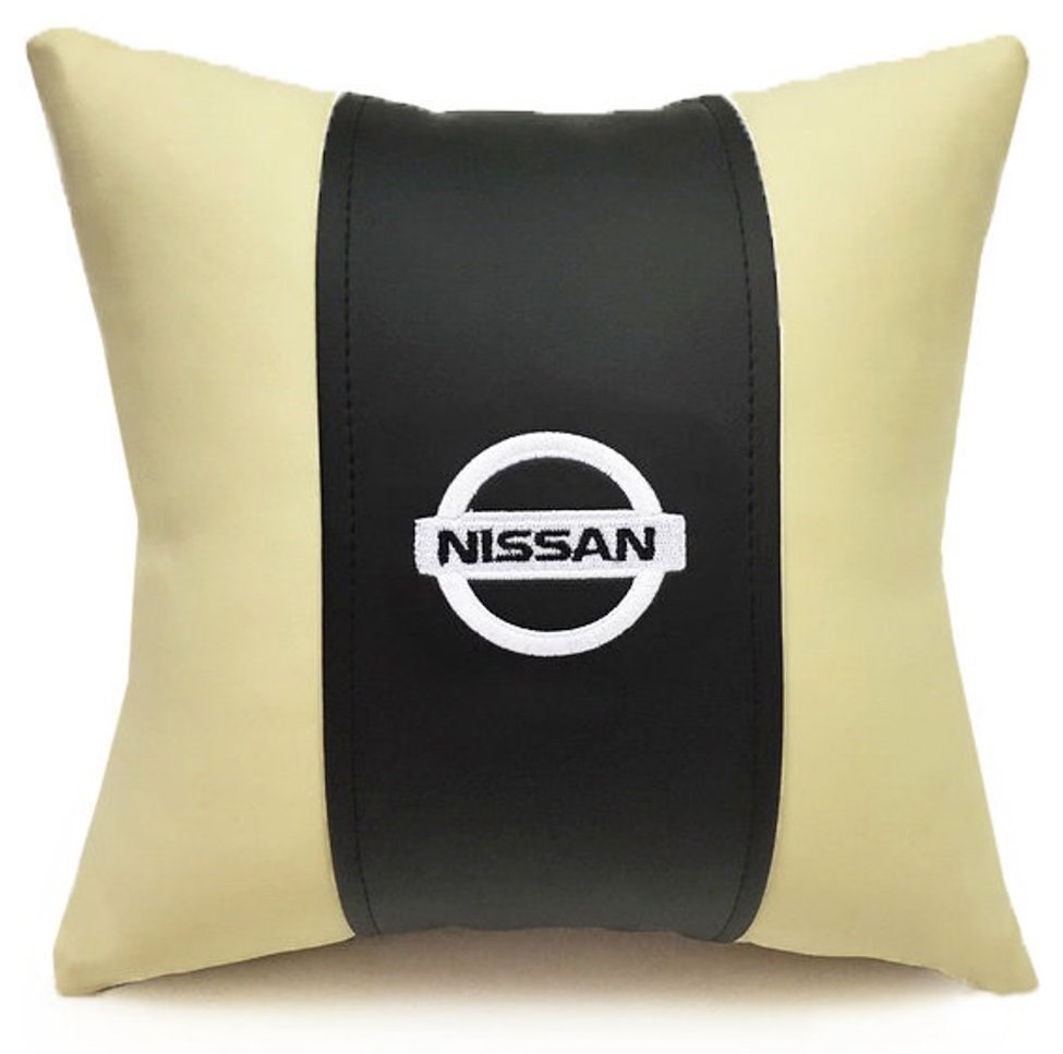 Подушка декоративная из экокожи Nissan
