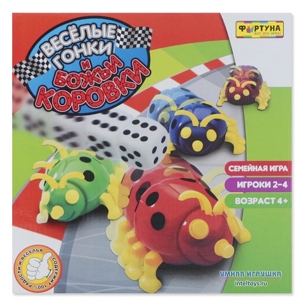 Настольная семейная игра «Веселые гонки и божьи коровки»