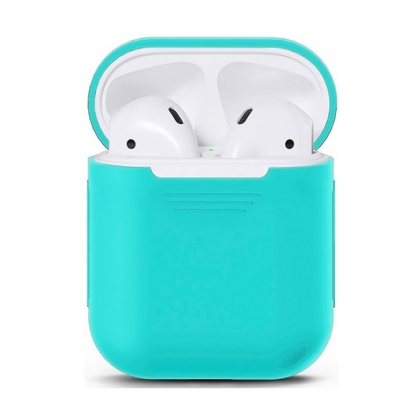 Силиконовый чехол Silicon Case для AirPods (Голубой)