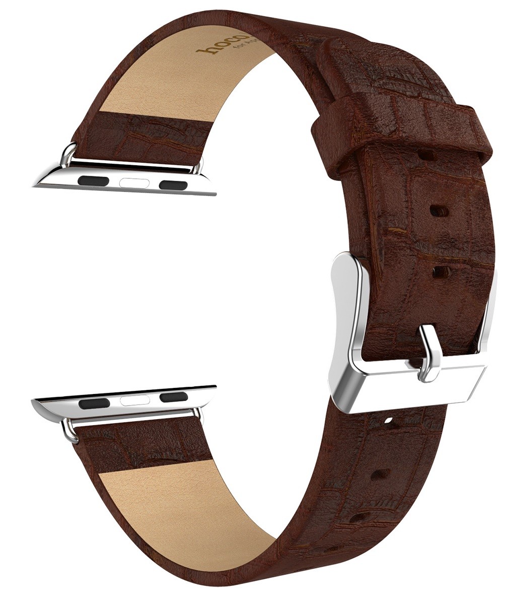 Кожаный ремешок для Apple Watch 38mm HOCO Art Series Bamboo