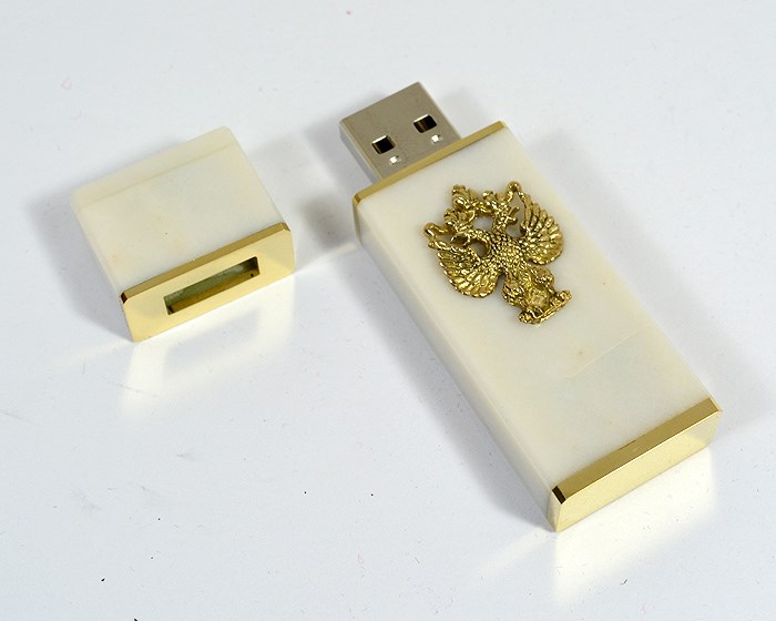 Флешка из мрамора с гербом, 32GB