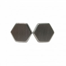 Запонки «Aluminum Accessoires» шестиугольные