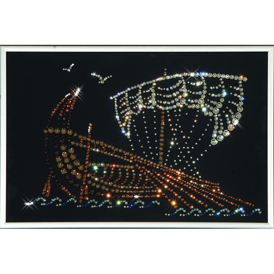 Хрустальная картина Swarovski  «Галера» 