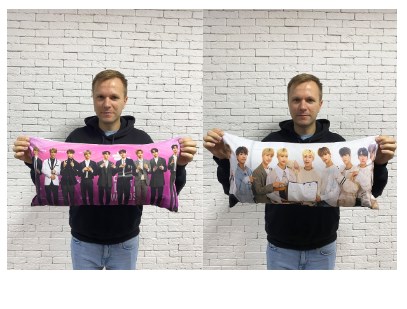 Дакимакура Группа BTS все участники, 30x60 см