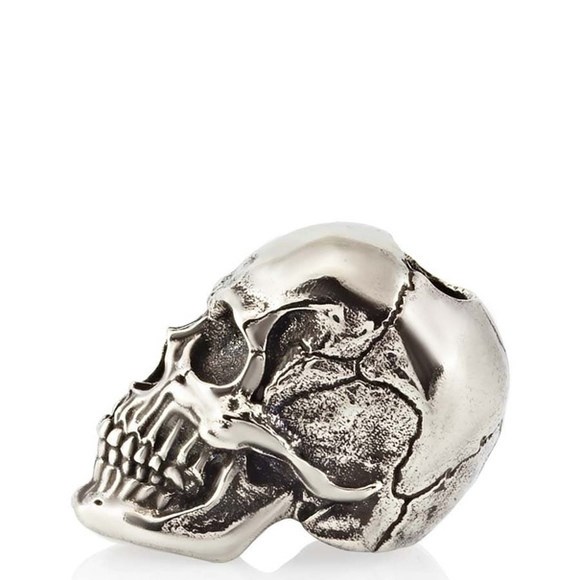 Бусина Череп Skull Victory, мельхиор