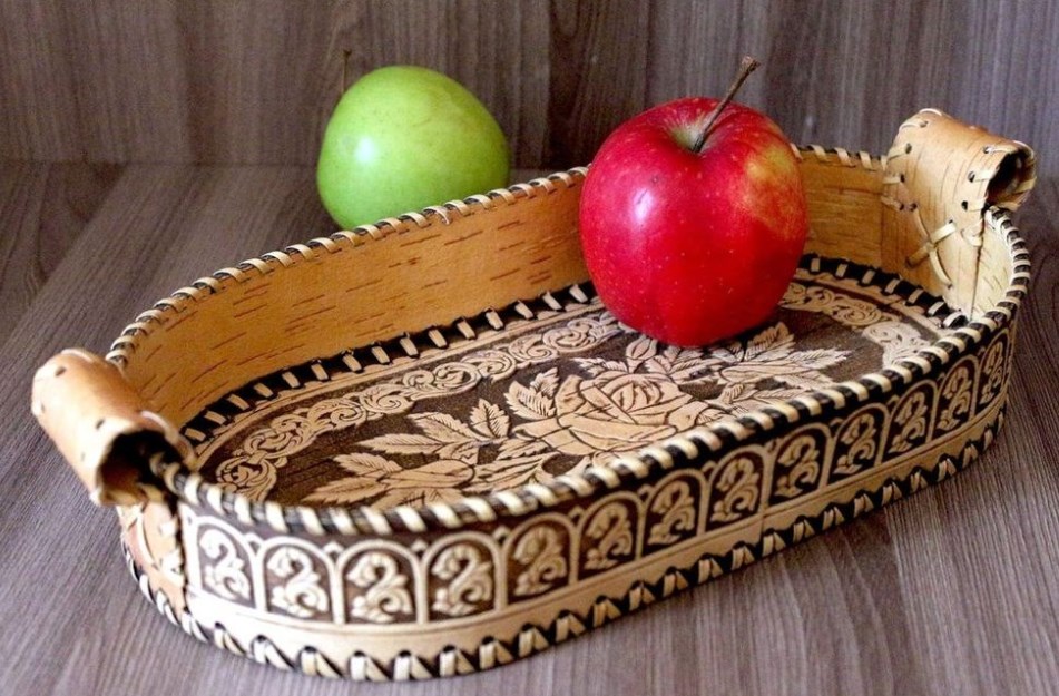 Сухарница большая овальная Роза