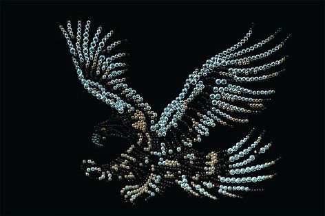 Картина с кристаллами Swarovski Орел