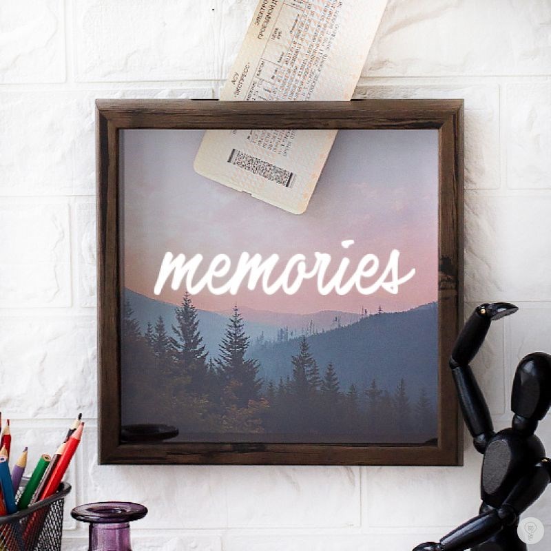 Копилка путешественника Memories темное дерево