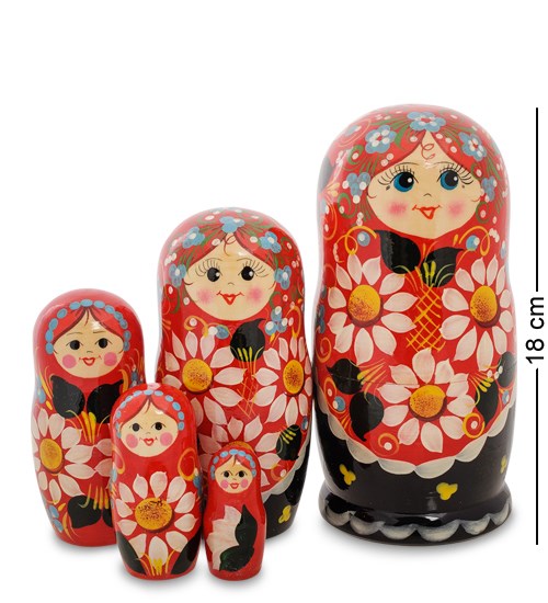 Матрешка Девицы в подсолнухах