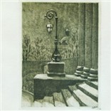 Гравюра «Старая Москва, 1-я Градская больница» 