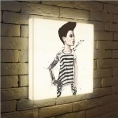 3D-светильник Девушка