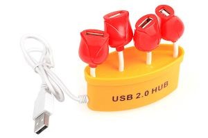 USB-Хаб на 4 порта Букет роз