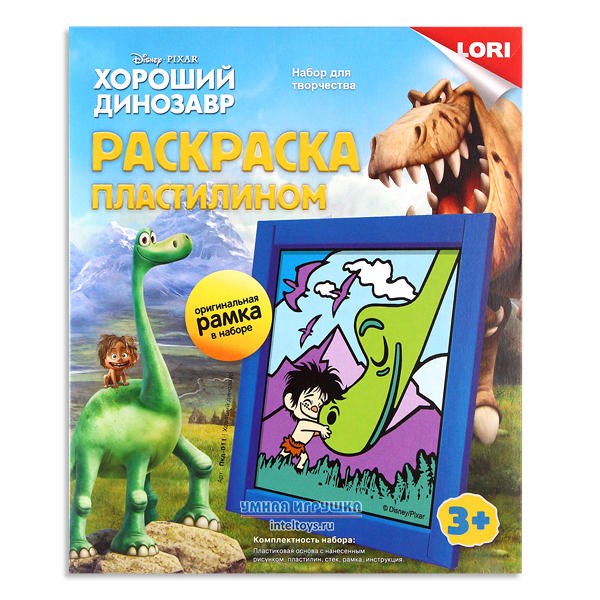 Раскраска пластилином Lori «Хороший динозавр»