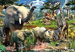 Пазл На водопое, Ravensburger