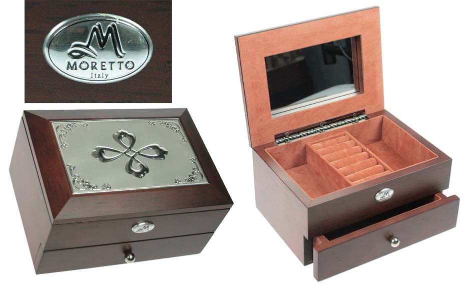 Шкатулка ювелирная MORETTO; 2-х ярусная