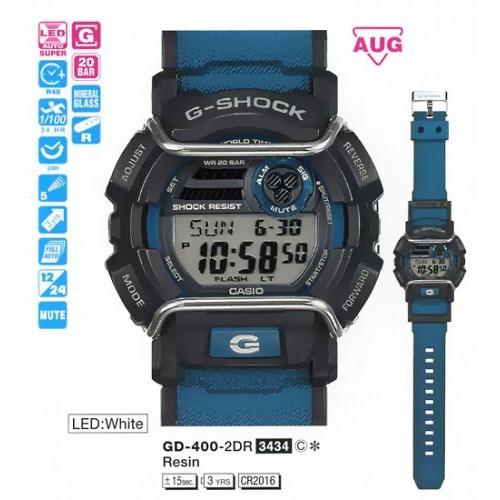 Мужские наручные часы Casio G-Shock GD-400-2E