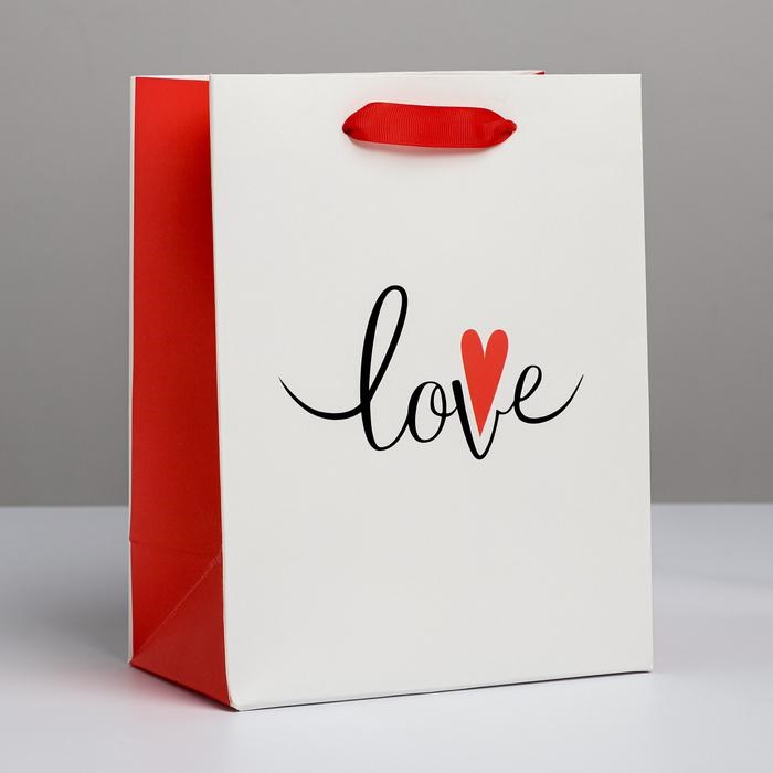 Пакет подарочный Love