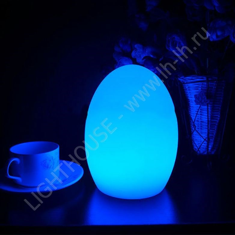Декоративный LED светильник Egg lamp, 30 см RGB Accum