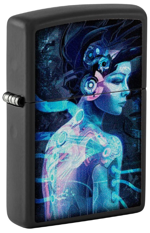 Зажигалка Zippo Cyborg Woman 48517 с гравировкой