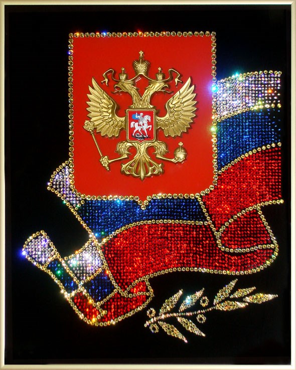 Картина Сваровски Российская символика