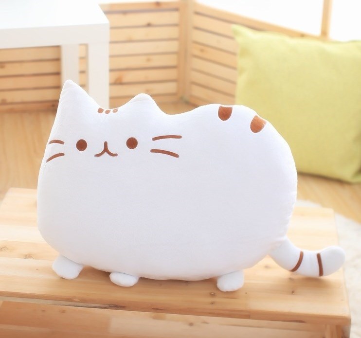 Белая подушка Pusheen the cat (Кот Пушин)