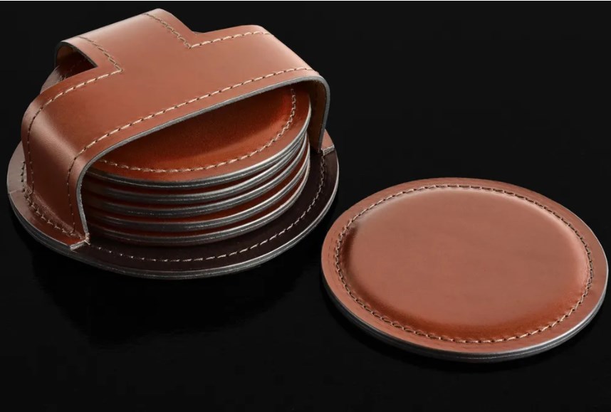 Набор костеров Premium из кожи Full Grain Toscana