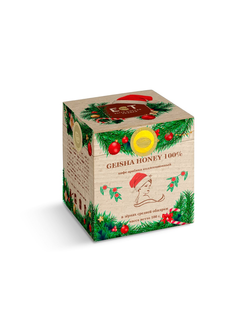 CHRISTMAS COLLECTION | Кофе Geisha Honey | Шкатулка | 100g | Новогодний подарок