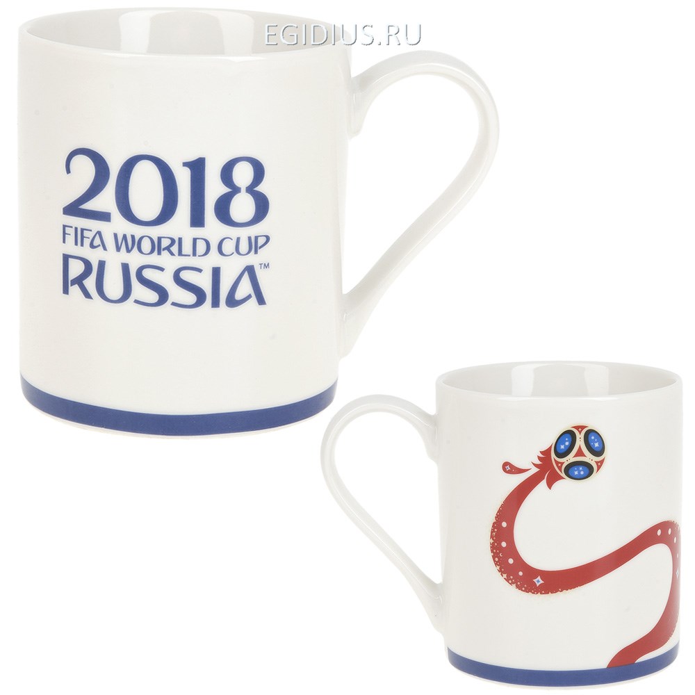 Фарфоровая кружка Чемпионат Мира FIFA 2018 объем 480 мл