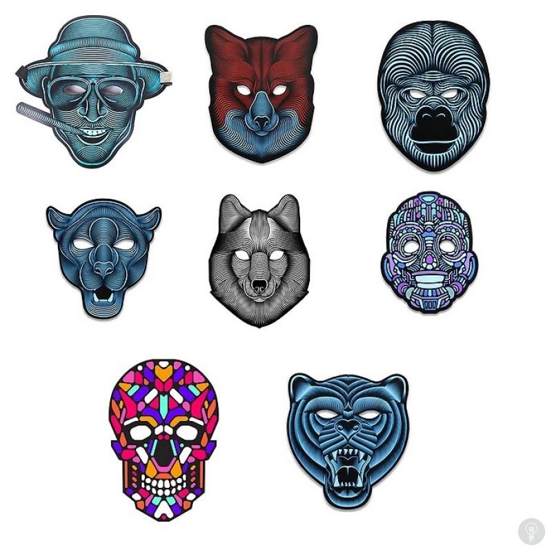 Cветовая маска с датчиком звука GeekMask