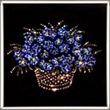 Хрустальная картина Swarovski  «Корзина цветов» 