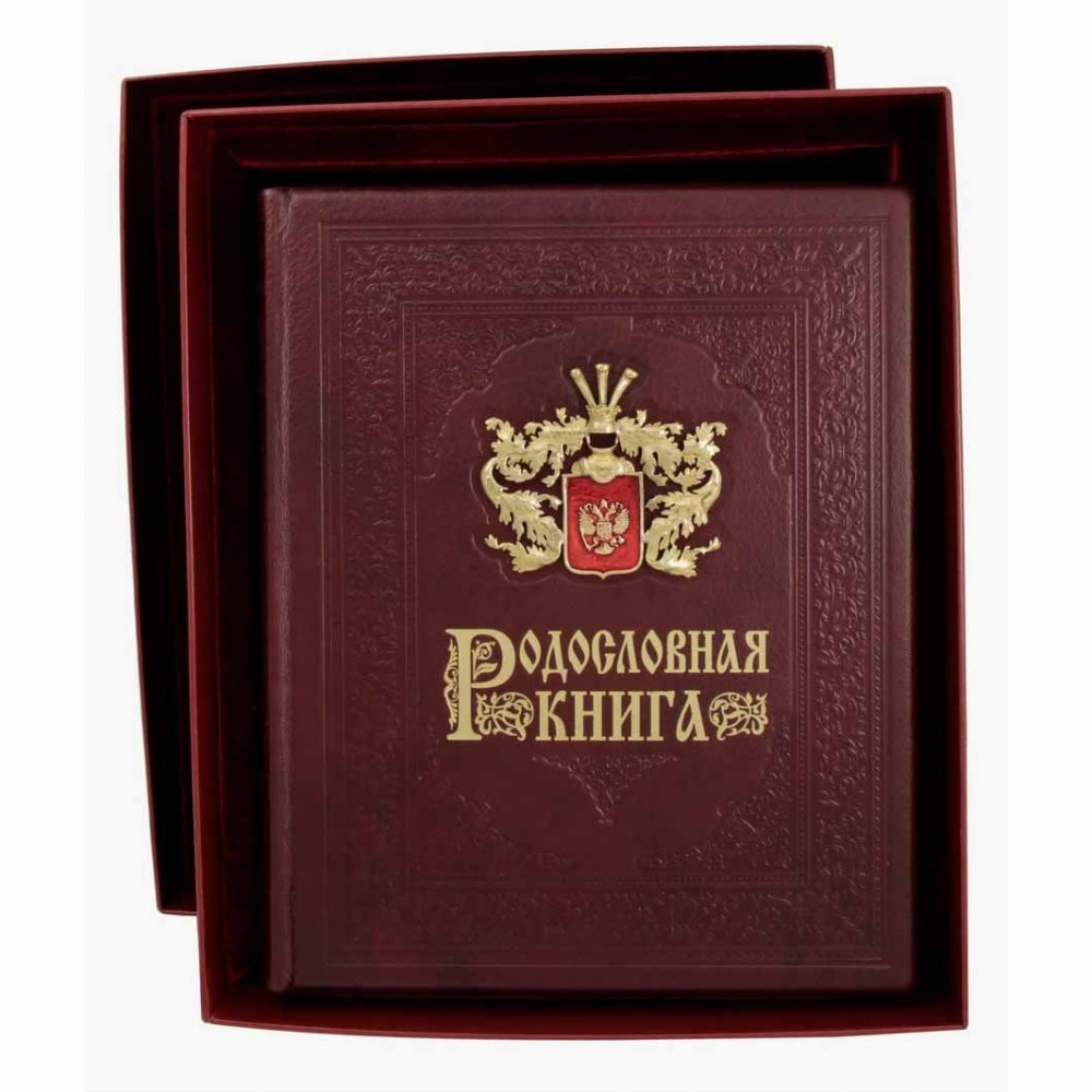 Родословная книга Гербовая с накладным фамильным гербом