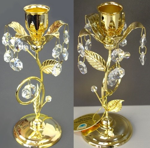 Декоративный подсвечник с кристаллами Swarovski