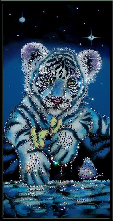 Картина с кристаллами Swarovski В лунном сиянии