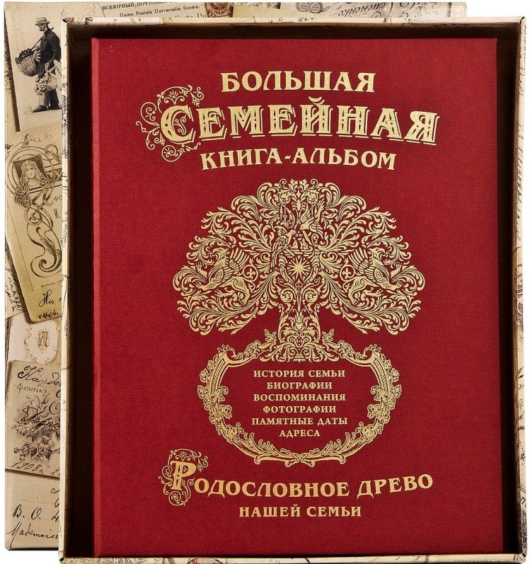 Семейная книга в картонной обложке