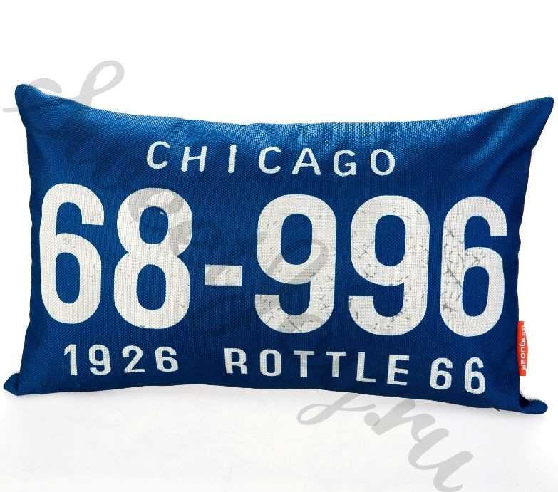 Декоративная подушка Car Number – Chicago